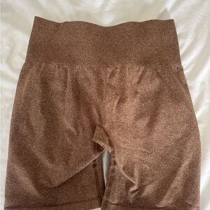 NVGTN High-Waist Brown Seamless Bike Shorts